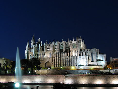 La Seu mit Fontäne